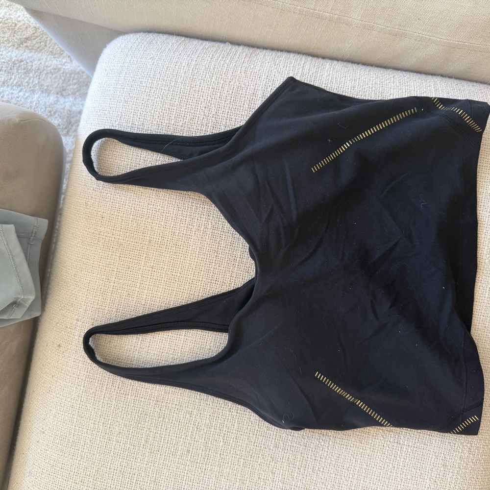Lulu Lemon Black Athletic Crop Top